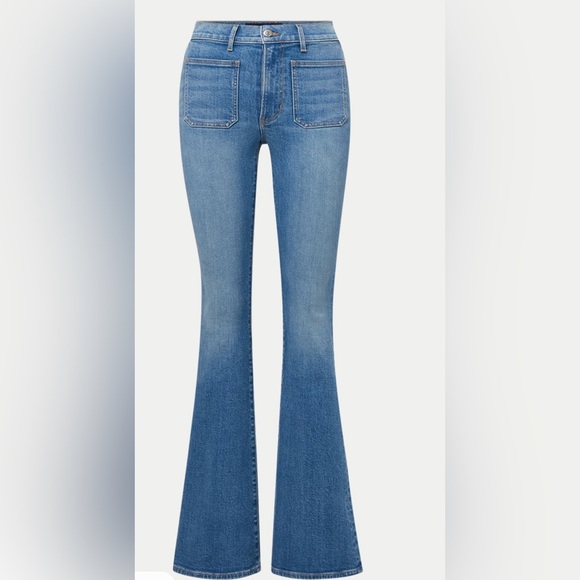 NWOT Veronica Beard Beverly skinny flare w/patch 25 - Picture 6 of 8